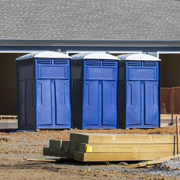 what is the maximum capacity for a single portable restroom in Elkhart Iowa